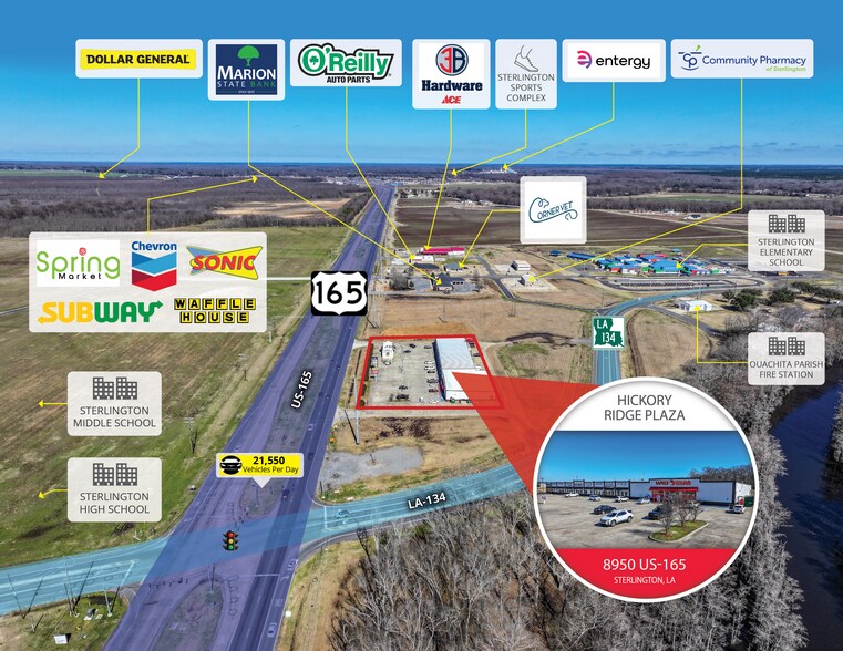 More Photos Of 8950 US-165, Sterlington Storefront For Sale