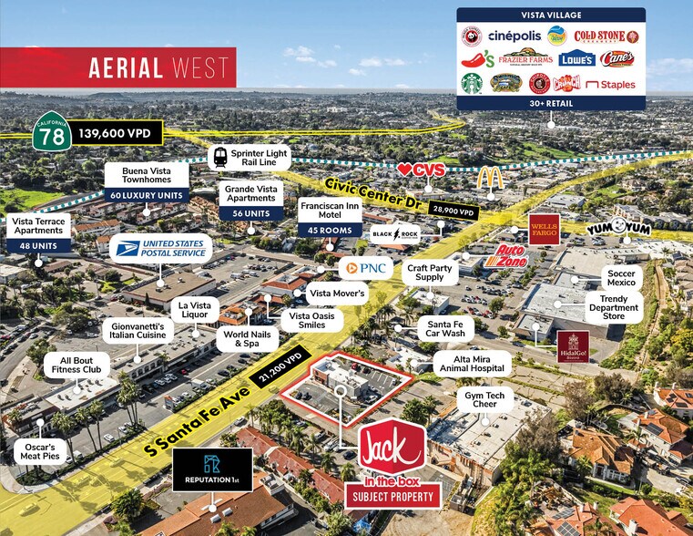 More Photos Of 1004 S Santa Fe Ave, Vista Fast Food For Sale