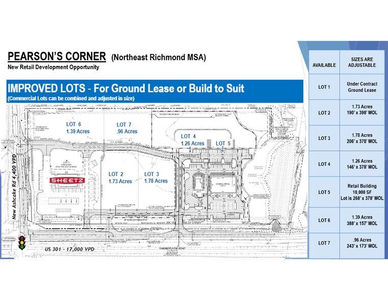 More Photos Of Route 301 Cor @ New Ashcake Rd, Mechanicsville Land For Lease