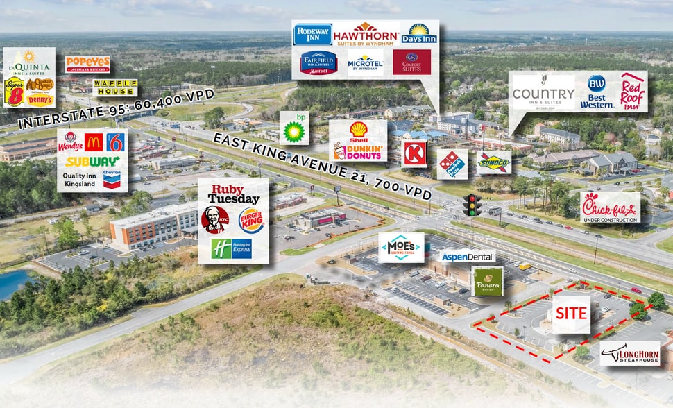 More Photos Of 111 Crown Pointe Pky, Kingsland Fast Food For Lease