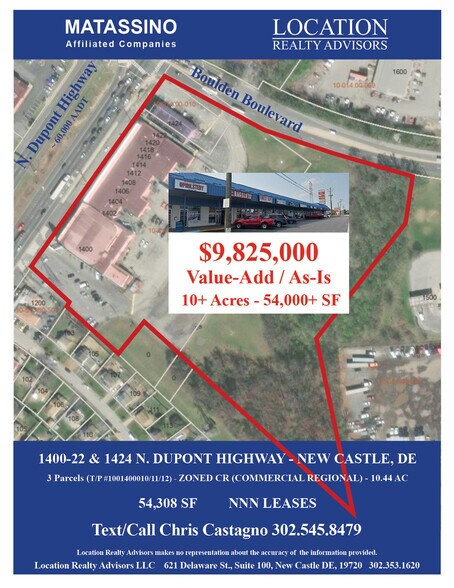 Primary Photo Of 1400 - 1424 Dupont Highway, New Castle Land For Sale