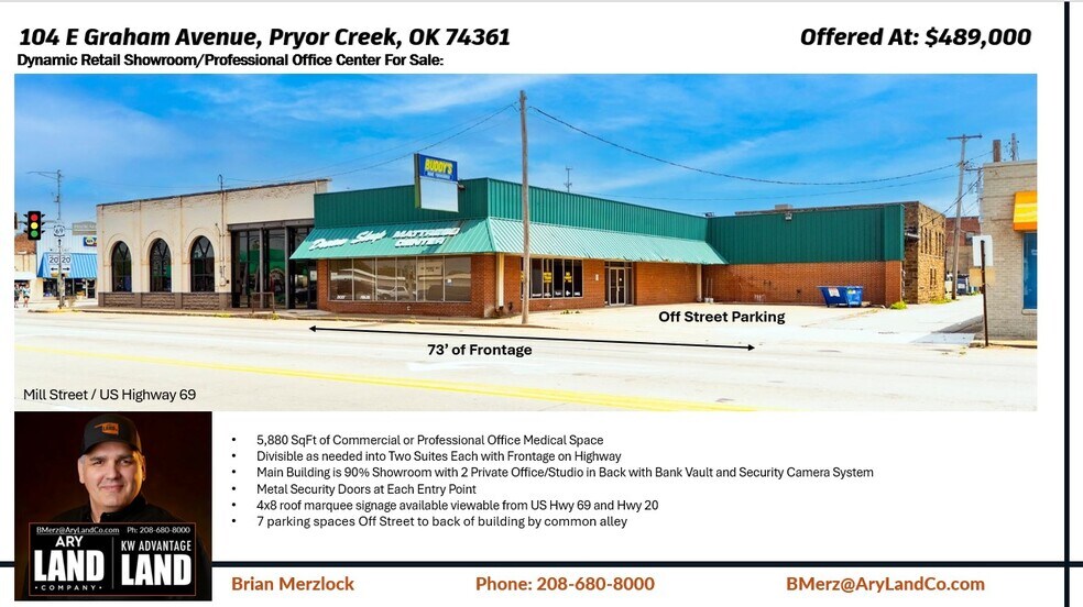 More Photos Of 104 E Graham Ave, Pryor General Retail For Sale