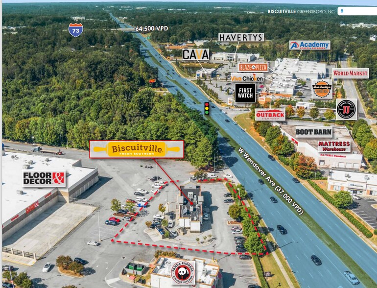 More Photos Of 4507 W Wendover Ave, Greensboro Fast Food For Sale