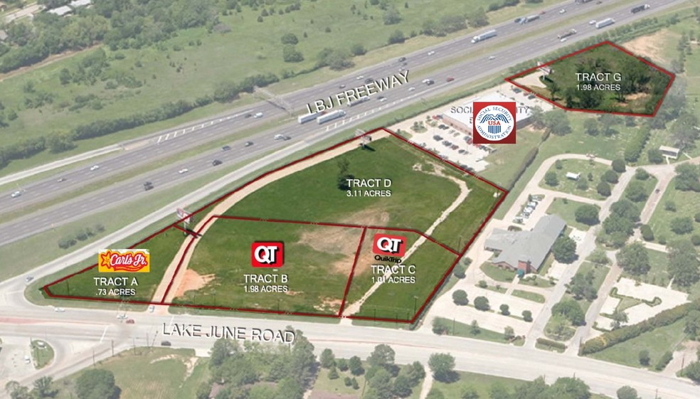 Primary Photo Of Lake June Rd @ LBJ Freeway, Balch Springs Land For Sale