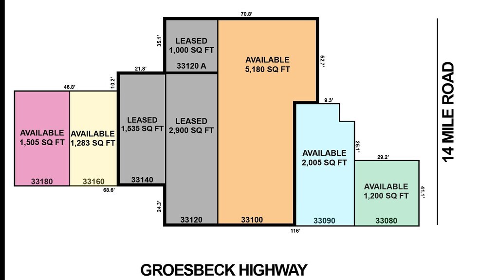 More Photos Of 33190-33196 Groesbeck Hwy, Fraser Storefront Retail Office For Lease