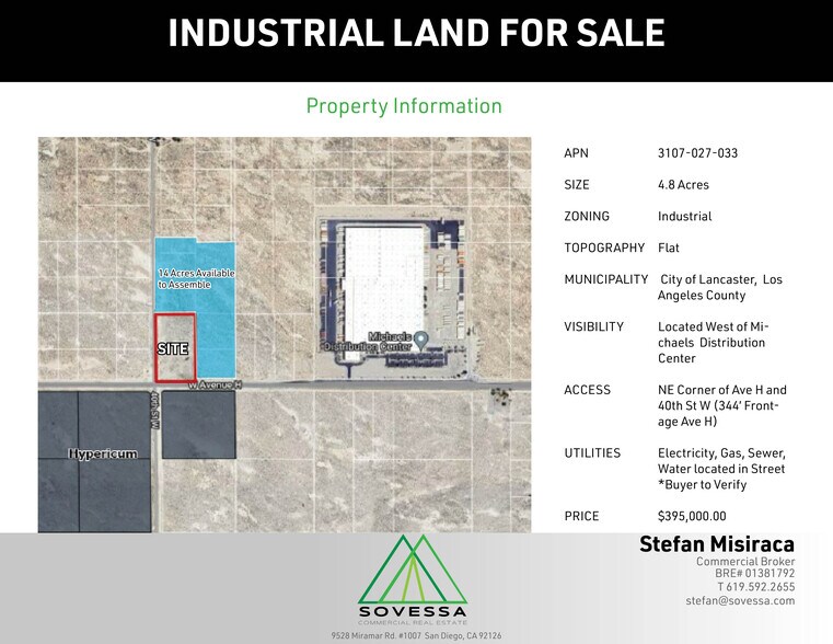 More Photos Of 3995 W Avenue H, Lancaster Land For Sale