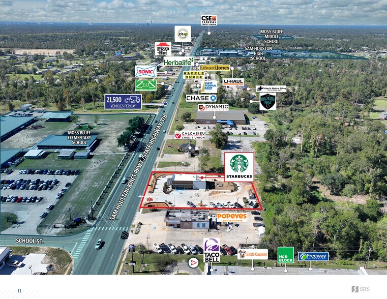 More Photos Of 420 Sam Houston Jones Pky, Moss Bluff Freestanding For Sale