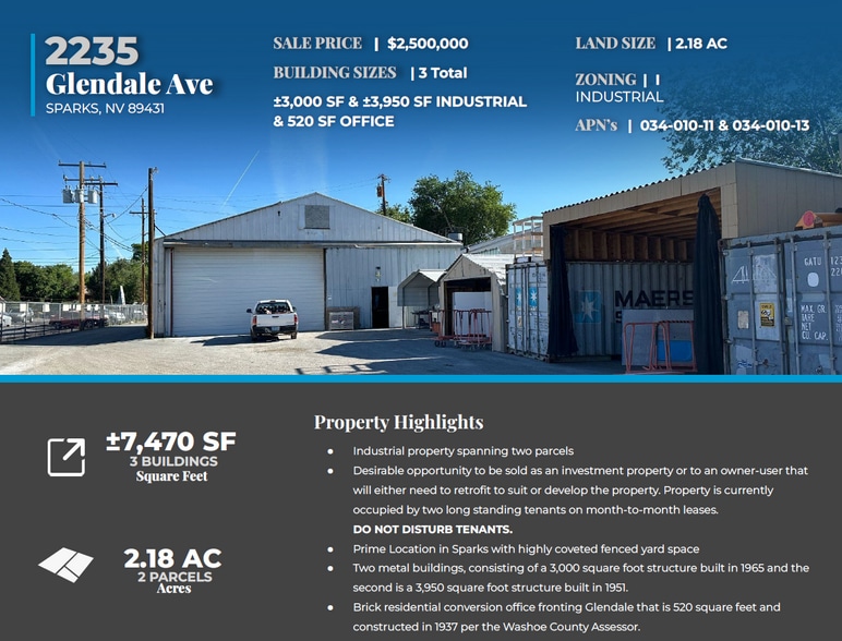 More Photos Of 2235 Glendale Ave, Sparks Service For Sale