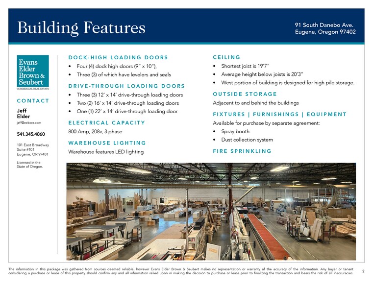 More Photos Of 91 S Danebo Ave, Eugene Warehouse For Sale