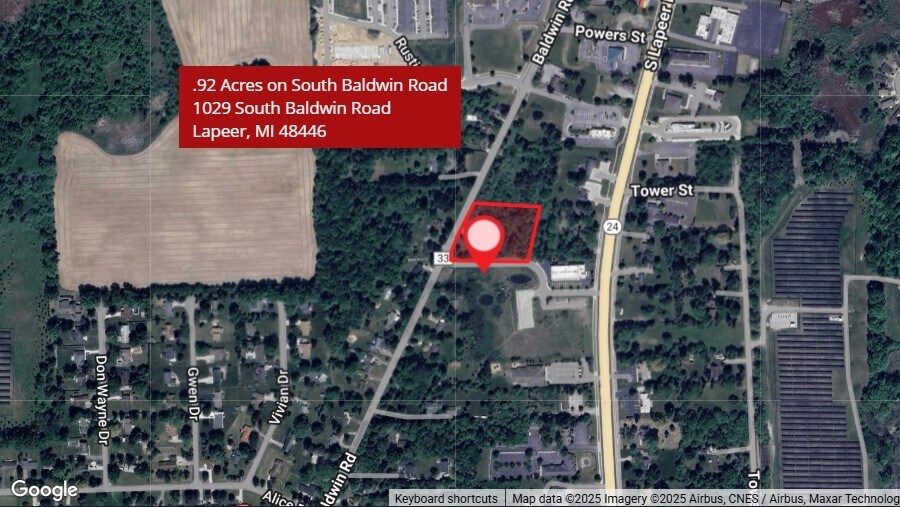 Primary Photo Of 1029 Baldwin Rd, Lapeer Land For Sale