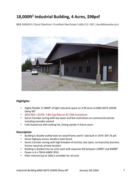 More Photos Of 6065 - 6073 US Highway 93, Olney Warehouse For Sale