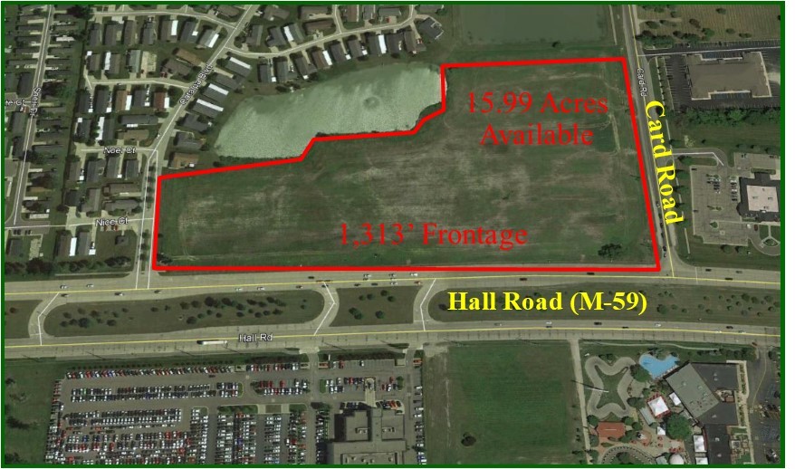 Primary Photo Of NW Corner Hall Road & Card Road, Macomb Township Land For Sale