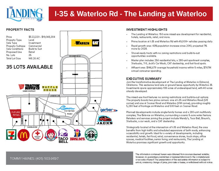 More Photos Of I-35 & Waterloo Rd, Edmond Land For Sale