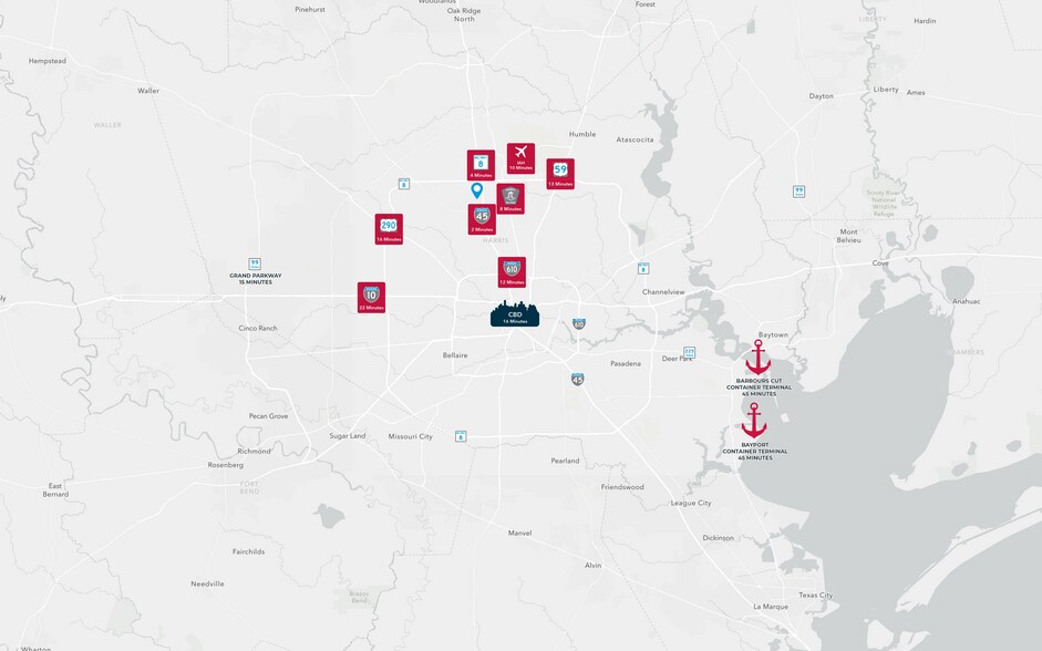 More Photos Of 10450 Greens Crossing Blvd, Houston Distribution For Sale