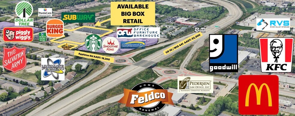 More Photos Of 1578 Appleton Rd, Menasha Storefront For Lease