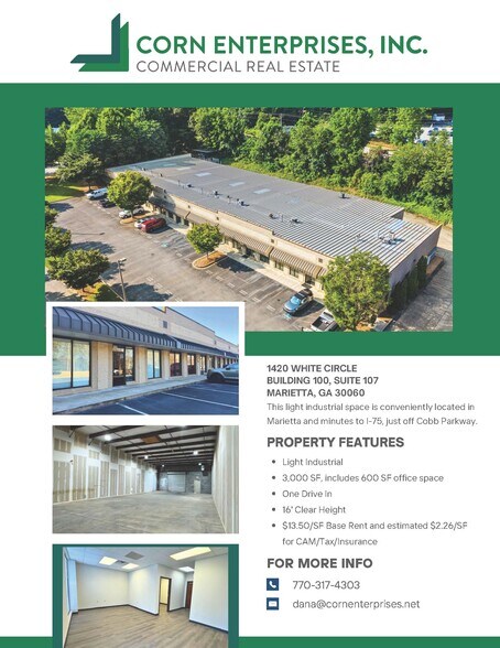 More Photos Of 1420 White Cir NW, Marietta Light Distribution For Lease