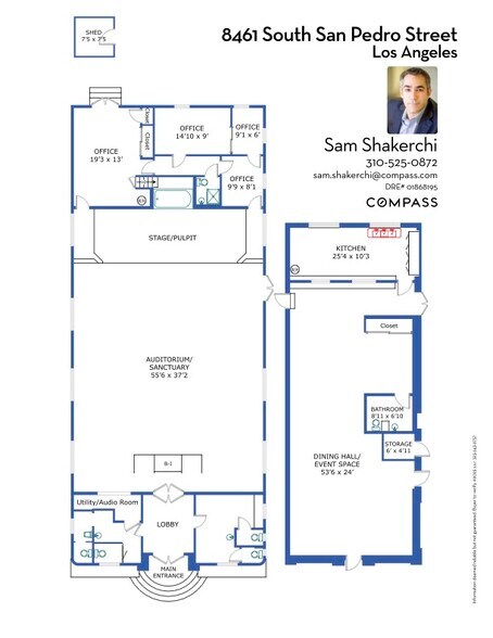 More Photos Of 8461 S San Pedro St, Los Angeles Religious Facility For Sale