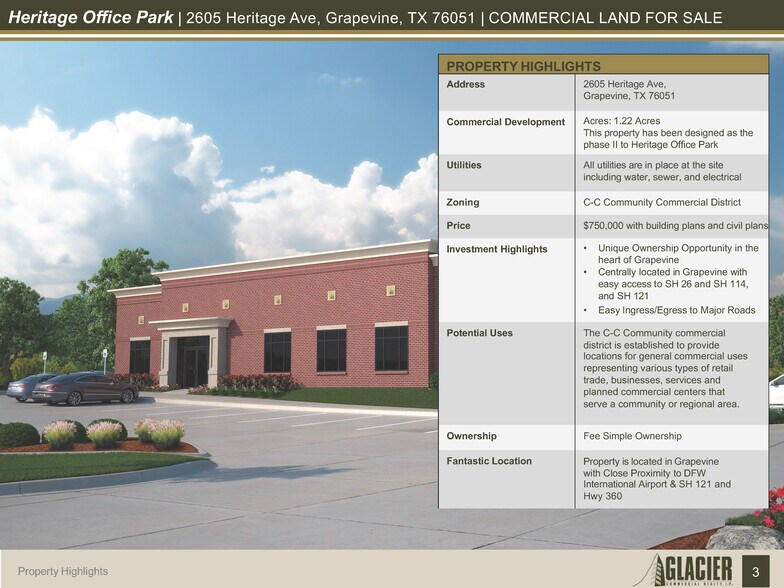 More Photos Of 2605 Heritage Ave, Grapevine Land For Sale