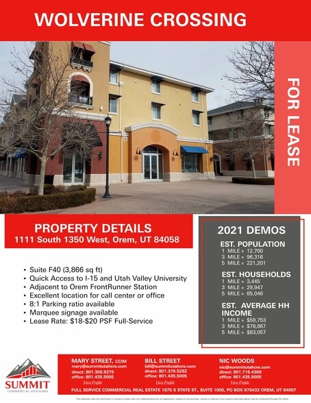 Primary Photo Of 1111 S 1350 W, Orem Loft Creative Space For Lease