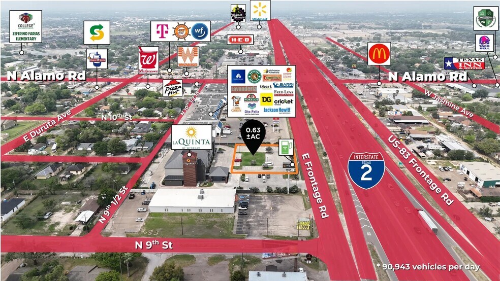 More Photos Of 909 West Frontage Rd, Alamo Land For Lease