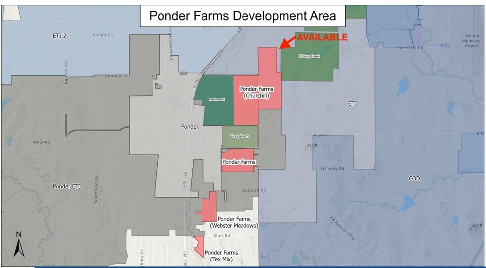Primary Photo Of 7895 T N Skiles Rd, Ponder Land For Sale