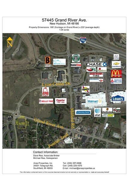 More Photos Of 57445 Grand River Ave, New Hudson Land For Lease
