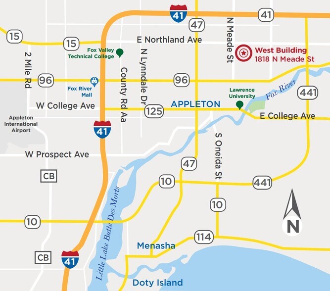 More Photos Of 1818 N Meade St, Appleton Medical For Lease