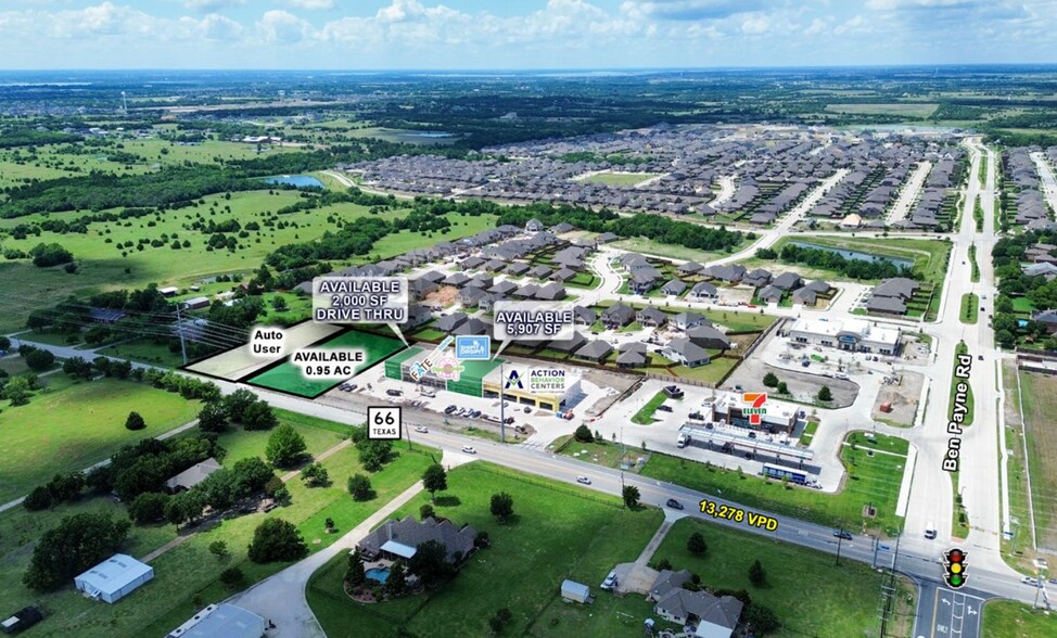 More Photos Of NWQ OF HWY 66 & BEN PAYNE ROAD, Fate General Retail For Lease