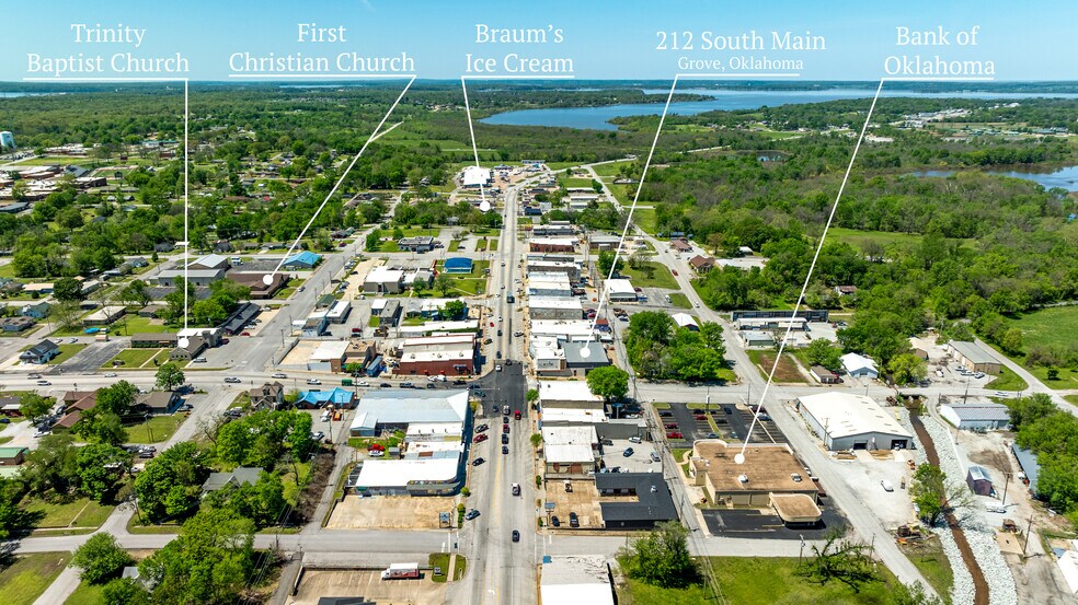 Primary Photo Of 212 S Main St, Grove Office For Sale