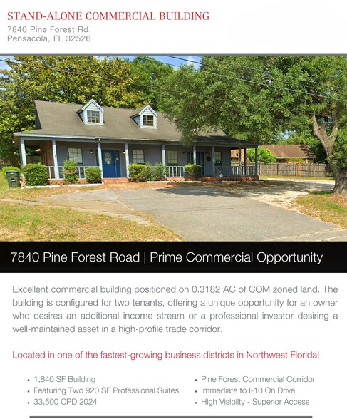 Primary Photo Of 7840 Pine Forest Rd, Pensacola Office For Sale