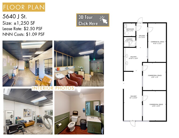 More Photos Of 5640-5644 J St, Sacramento Storefront Retail Office For Lease