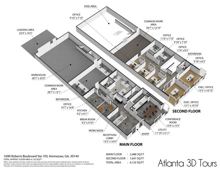 More Photos Of 1690 Roberts Blvd, Kennesaw Warehouse For Sale