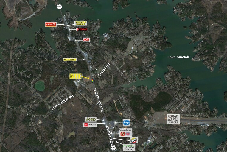 More Photos Of US Highway 441 Hwy @ Meriwether Road NW, Milledgeville Land For Sale