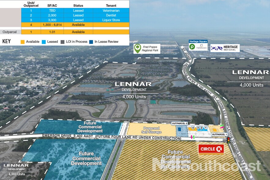 More Photos Of St Johns Heritage & Emerson Drive, Palm Bay Freestanding For Lease