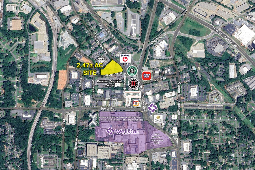 Primary Photo Of 120 & 150 Florence St, Marietta Land For Sale