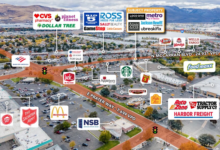 More Photos Of 663-673 N Mccarran Blvd, Sparks General Retail For Sale