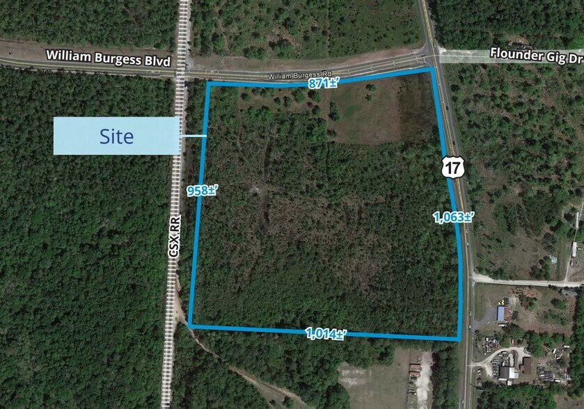 More Photos Of SWQ US 17 And William Burgess Blvd, Yulee Land For Sale