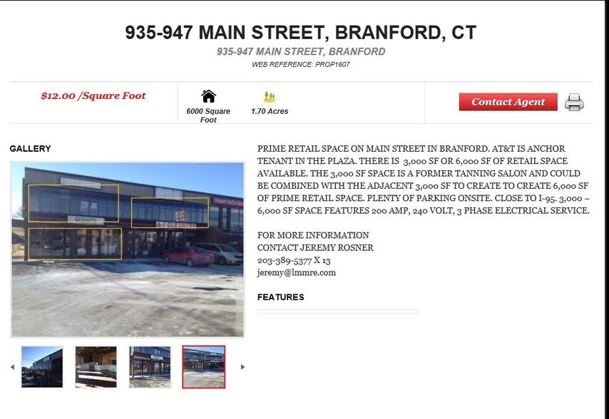More Photos Of 935-937 W Main St, Branford Unknown For Lease