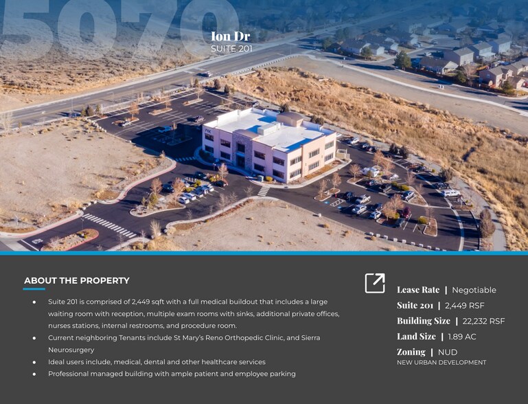 More Photos Of 5070 Ion Dr, Sparks Medical For Lease