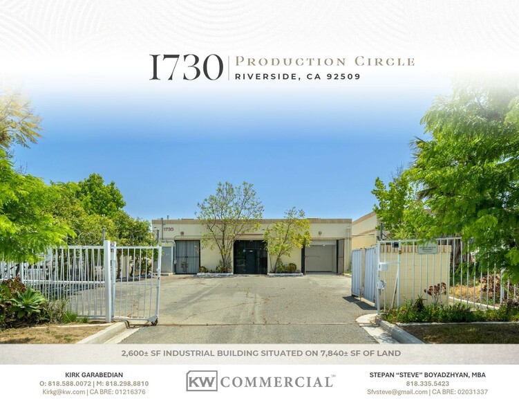 Primary Photo Of 1730 Production Cir, Jurupa Valley Warehouse For Sale