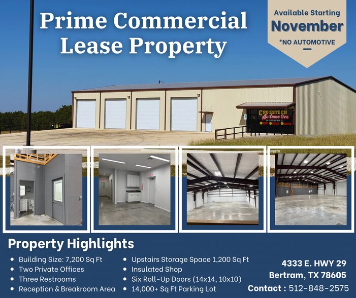 Primary Photo Of 4333 TX-29 Hwy, Bertram Industrial For Lease