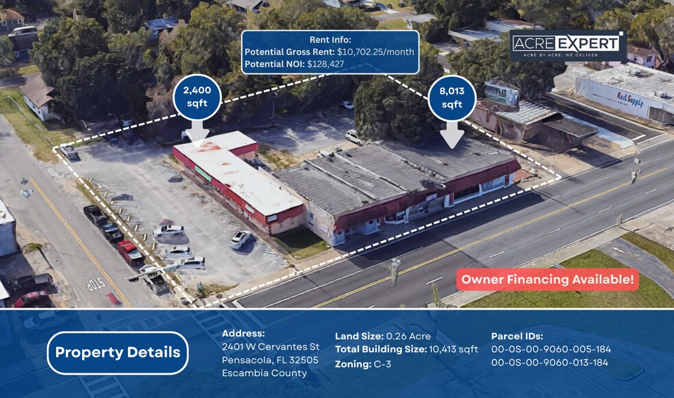 Primary Photo Of 2401 W Cervantes St, Pensacola General Retail For Sale