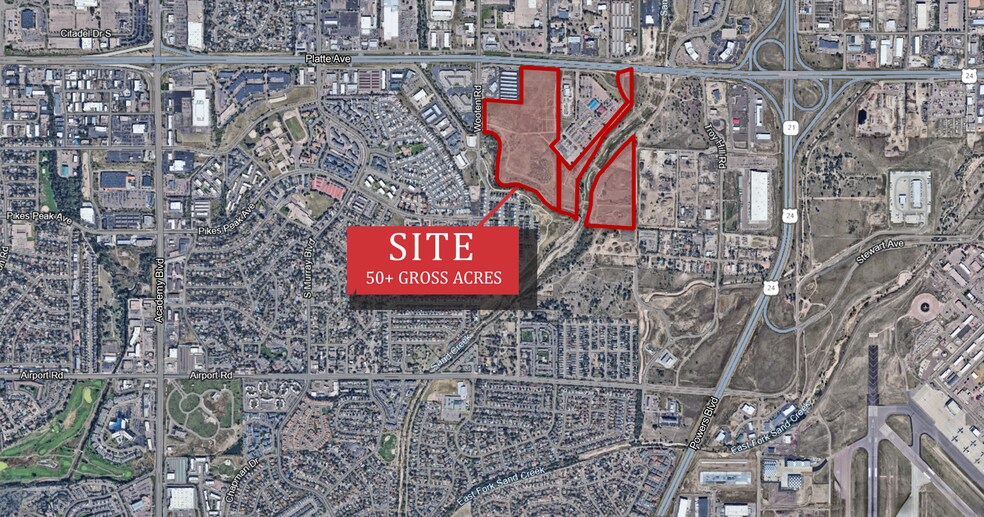 Primary Photo Of SEC Platte Ave @ Wooten Rd, Colorado Springs Land For Sale