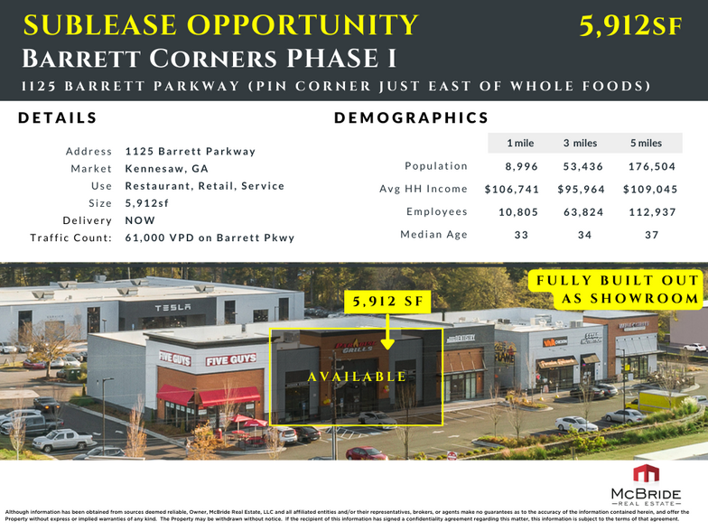 Primary Photo Of 1125 Ernest W Barrett Pky, Kennesaw Storefront Retail Office For Lease