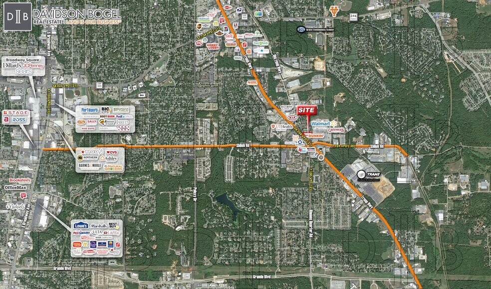 More Photos Of Troup Highway & Shiloh Road, Tyler Land For Sale