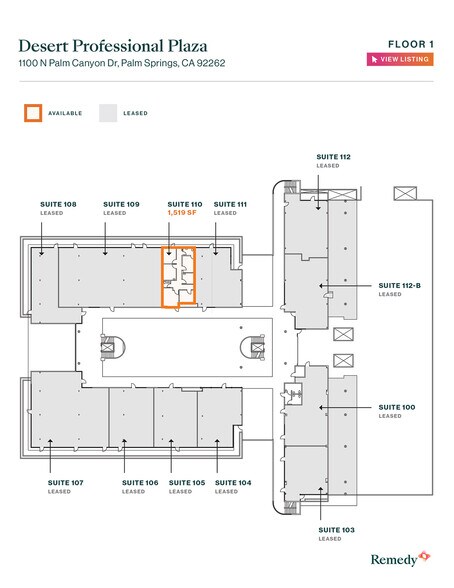 More Photos Of 1100 N Palm Canyon Dr, Palm Springs Medical For Lease