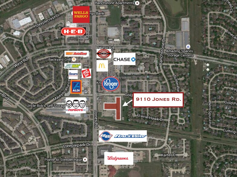 More Photos Of 9110 Jones Rd, Houston Storefront For Lease