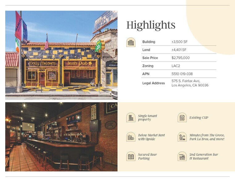 More Photos Of 575 S Fairfax Ave, Los Angeles Bar For Sale