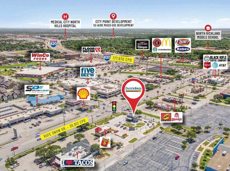 More Photos Of 5205 Rufe Snow Dr, North Richland Hills Freestanding For Sale