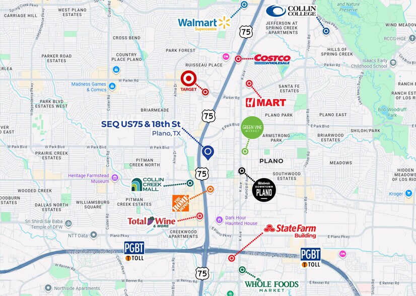 More Photos Of SEQ US 75 & 18th St, Plano Land For Sale